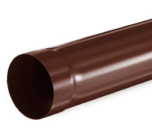 Водосток Aquasistem, система 125x90 - Труба водосточная 3.00м RAL 8017 Коричневый купить в Пыть-Яхе