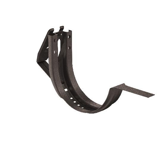 Водосток Aquasistem, Система 150/100 - Крюк крепления желоба короткий регулируемый RR 32 Тёмно-коричневый matt купить в Пыть-Яхе