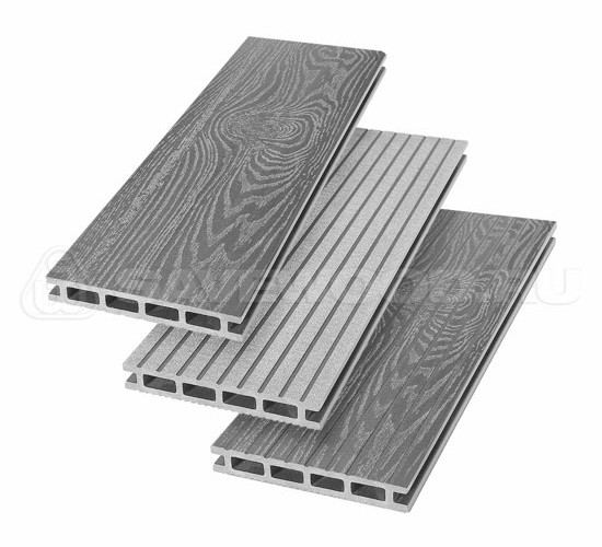 Террасная доска из ДПК SW Carpinus (T) — двухсторонняя пепельный купить в Пыть-Яхе
