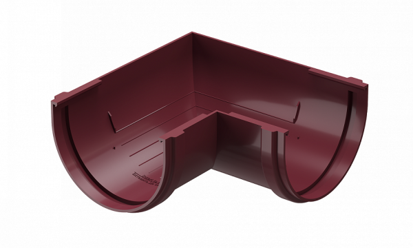 Угловой элемент 90˚ПВХ Docke STANDART красный купить в Пыть-Яхе