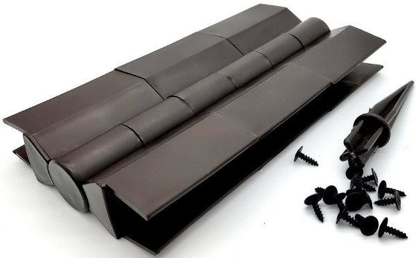 Угловой элемент поворотный, пластиковый от 60° до 300° для доски 225х30 мм из ДПК Чёрный Holzhof купить в Пыть-Яхе