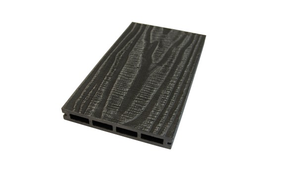 Террасная доская ДПК NanoWood Nature 3D (20мм) пустотелая Графит купить в Пыть-Яхе
