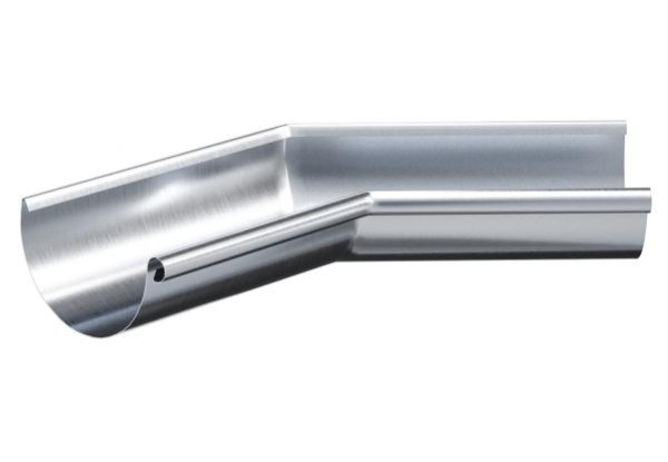 Водосток Aquasistem, Система 150/100 - Угол желоба внутренний  оцинковка 135° купить в Пыть-Яхе