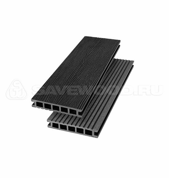 Террасная доска из ДПК SW Ornus радиальный распил черный купить в Пыть-Яхе
