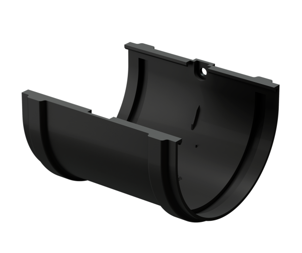 Соединитель желоба Docke Premium ПВХ - Карбон купить в Пыть-Яхе