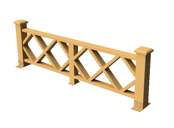 Ограждения декоративное ДПК GRINDERDECO Миллениум песчаник купить в Пыть-Яхе