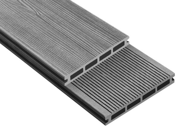 Террасная доска ДПК Outdoor 3D STORM/Вельвет серая микс купить в Пыть-Яхе