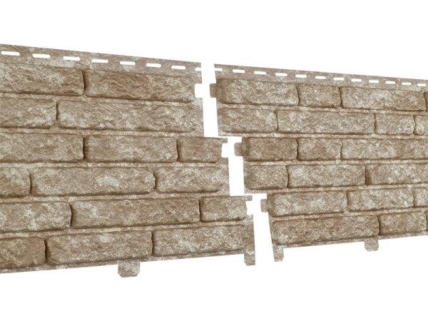 Фасадная панель Ю-пласт Стоун Хаус Кварцит Светло-бежевый купить в Пыть-Яхе