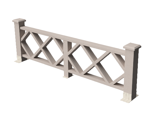 Ограждения декоративное ДПК GRINDERDECO Миллениум выбеленый дуб купить в Пыть-Яхе