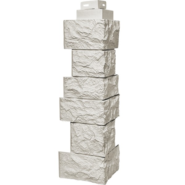 Угол наружный FineBer “Дикий камень” Жемчуг купить в Пыть-Яхе