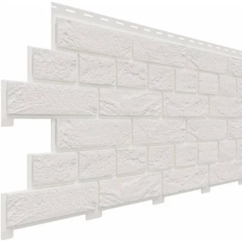 Фасадная панель Доломит Кирпич Славянка Белоснежный купить в Пыть-Яхе