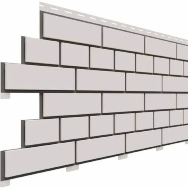 Фасадная панель Доломит Кирпич, Белый купить в Пыть-Яхе