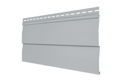 Виниловый сайдинг Tecos - корабельный брус, серый