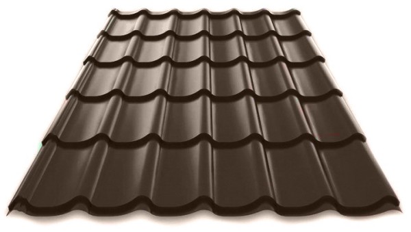 Металлочерепица Металл Профиль Norman полиэстер 0,5 сталь RR32 темно-коричневый купить в Пыть-Яхе