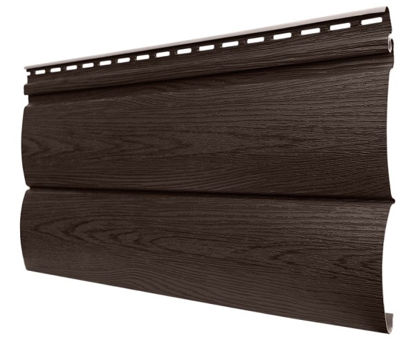 Виниловый сайдинг tecos, серия lux - оцилиндрованный брус двойной, - бразильская вишня купить в Пыть-Яхе