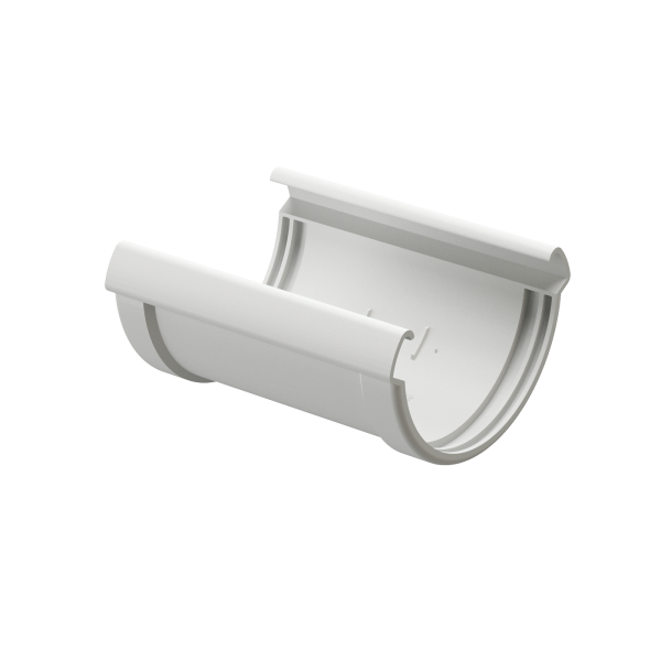 Соединитель Желоба Docke Lux ПВХ Пломбир купить в Пыть-Яхе