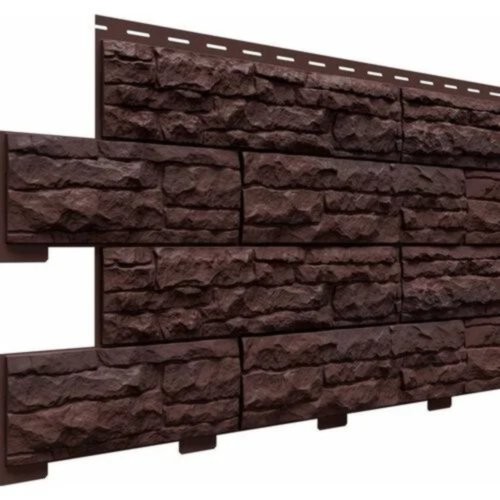 Фасадная панель Скалистый риф Премиум Каштан купить в Пыть-Яхе