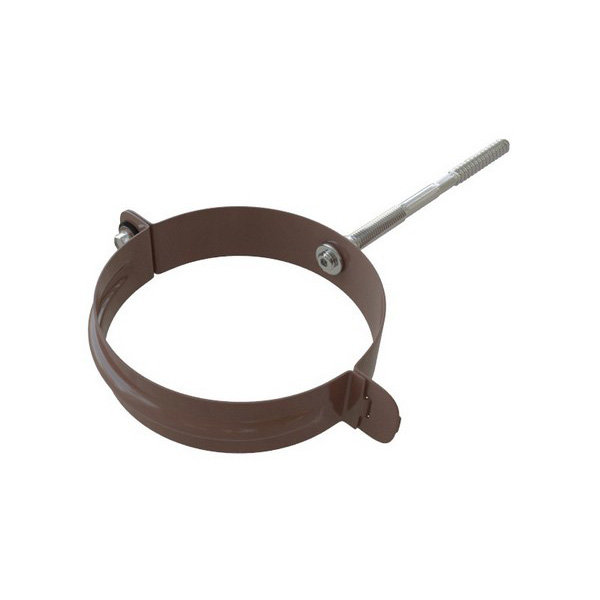 Водосток Альта-Профиль Метал – Хомут трубы металлический (коричневый) купить в Пыть-Яхе