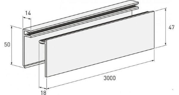 Планка финишная светлая купить в Пыть-Яхе