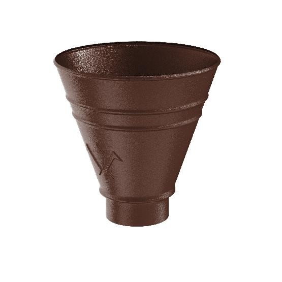 Водосток Aquasistem, Система 125x90 - Воронка водосборная круглая RAL 8017 Коричневый matt купить в Пыть-Яхе