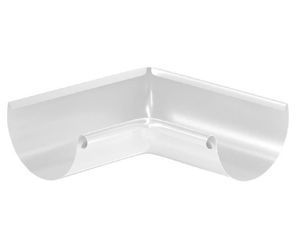 Водосток Aquasistem, система 125x90 - Угол желоба, внутренний 90° RR 20 Мраморно-белый купить в Пыть-Яхе