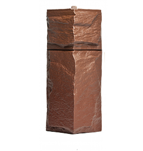 Угол T-Сайдинг-Гранит Леон Коричневый купить в Пыть-Яхе