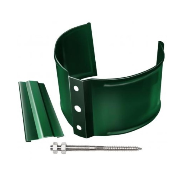 Водосток Grand Line 125x90 – Хомут трубы (на кирпич) RAL 6005 купить в Пыть-Яхе