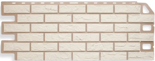 Фасадная панель Цокольный сайдинг Альта-профиль - коллекция "кирпич", кирпич белый купить в Пыть-Яхе