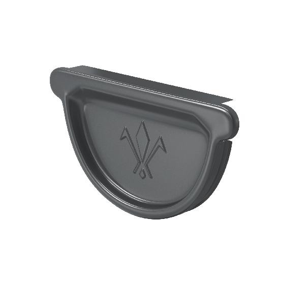 Водосток Aquasistem, система 150/100 -  Заглушка универсальная с резиновым уплотнителем RAL 7024 Тёмно-серый купить в Пыть-Яхе