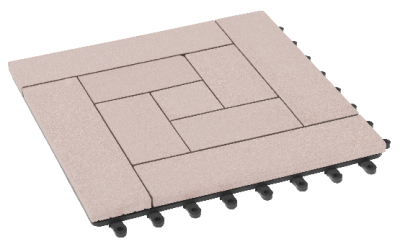 Модульный паркет ДПК GRINDERDECO Люкс 10 Выбеленный дуб