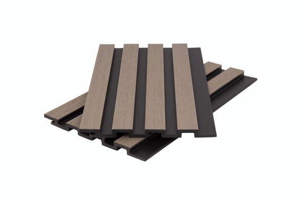 Стеновая панель брусковая двухцветная co-extrusion, snow mix купить в Пыть-Яхе