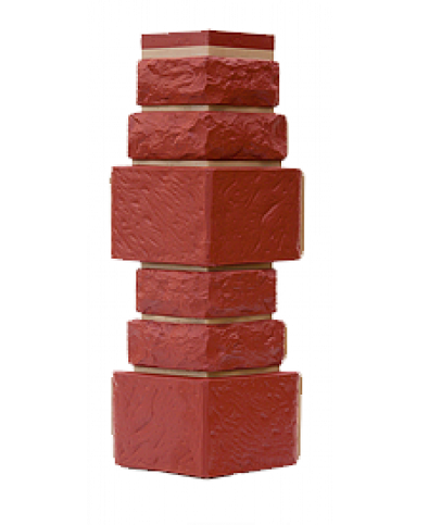 Угол T-Сайдинг-Дикий Камень Красный купить в Пыть-Яхе