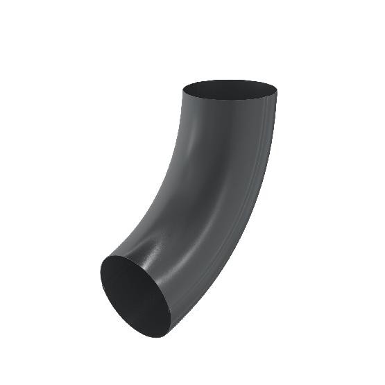 Водосток Aquasistem, система 150/100 - Колено трубы RAL 7024 Тёмно-серый купить в Пыть-Яхе