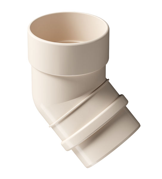 Колено 45˚ Docke Lux ПВХ Латте купить в Пыть-Яхе