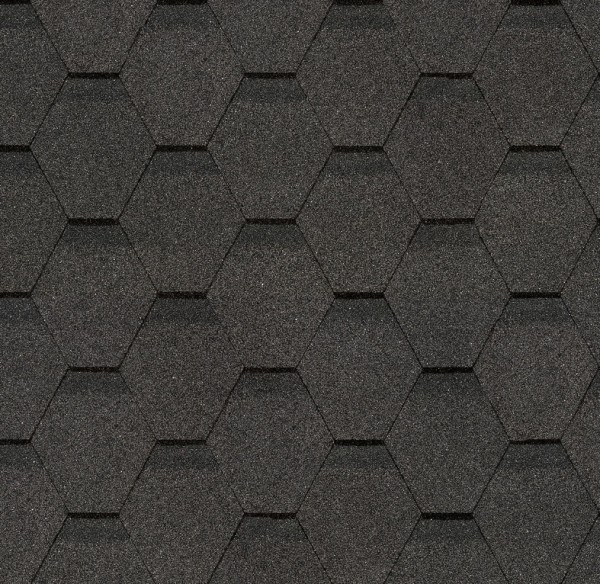 Гибкая черепица Docke, коллекция Шестигранник Серый купить в Пыть-Яхе