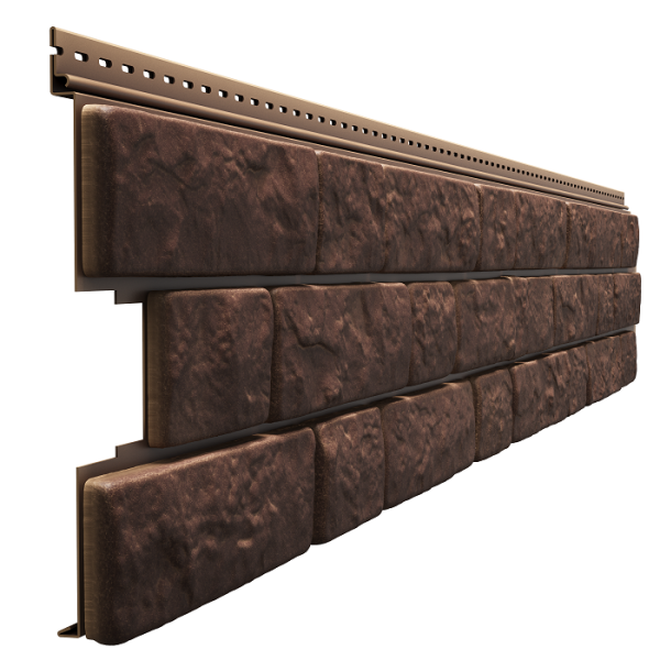 Фасадная панель Docke BERGART под камень Кедровый орех купить в Пыть-Яхе