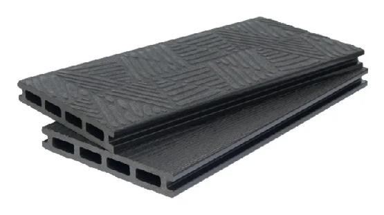 Террасная доска ДПК POLIVAN GROUP 3D+3D NEW пустотелая двухсторонняя DENPASAR Чёрный купить в Пыть-Яхе