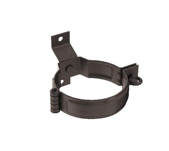 Водосток Aquasistem, Система 125x90 - Декоративный хомут трубы под дерево с комплектом крепления RR 32 Тёмно-коричневый matt купить в Пыть-Яхе