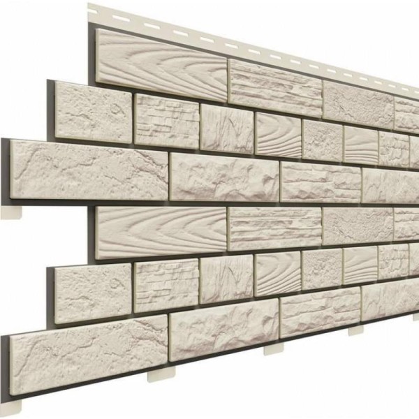 Фасадные панели (Цокольный Сайдинг) Доломит Москва Мраморный купить в Пыть-Яхе