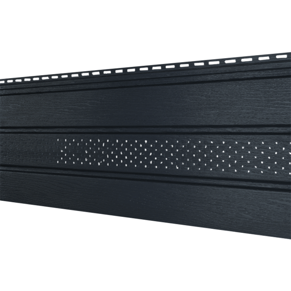 Софит Ю-Пласт Классический, перфорация по центру графит купить в Пыть-Яхе