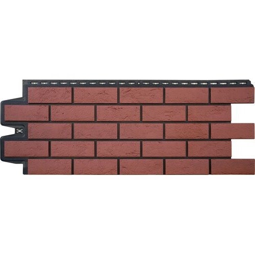 Фасадная панель Grand Line Состаренный кирпич Элит корица (махагон), ШОВ черный купить в Пыть-Яхе