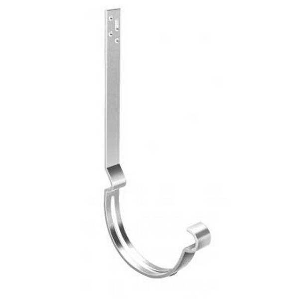 Водосток Grand Line 125x90 – Кронштейн длинный полоса RAL 9003 купить в Пыть-Яхе