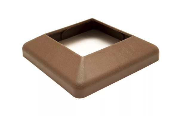 Крышка нижняя ПВХ для столба Deckart 125х125 Шоколад купить в Пыть-Яхе