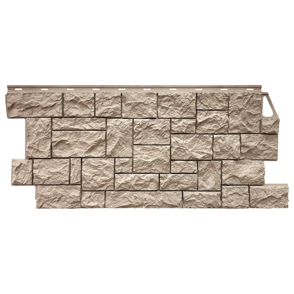 Фасадная панель FineBer, Камень Дикий, Песочный купить в Пыть-Яхе