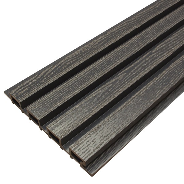 Фасадная доска из ДПК Faynag Wood Рейка Мокрый Асфальт купить в Пыть-Яхе