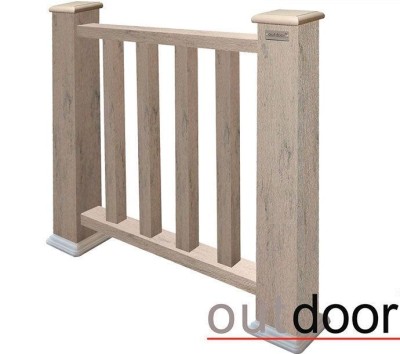 Ограждение из ДПК Outdoor Классик 3D STORM серый микс