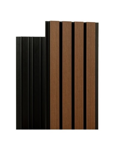 Фасадная реечная панель Ecodecking Скай коэкструзия 200х20х3000 Тик купить в Пыть-Яхе