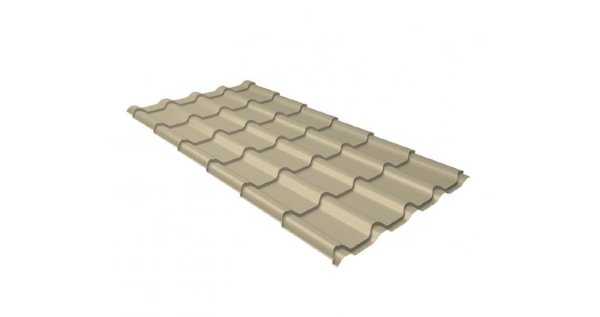 Металлочерепица камея 0,5 Satin RAL 1015 светлая слоновая кость купить в Пыть-Яхе