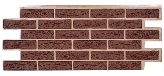 Фасадная панель Техоснастка, Лондон Брик, Коричневый купить в Пыть-Яхе