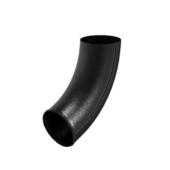 Водосток Aquasistem, система 125x90 - Отвод трубы RAL 9005 Чёрный купить в Пыть-Яхе